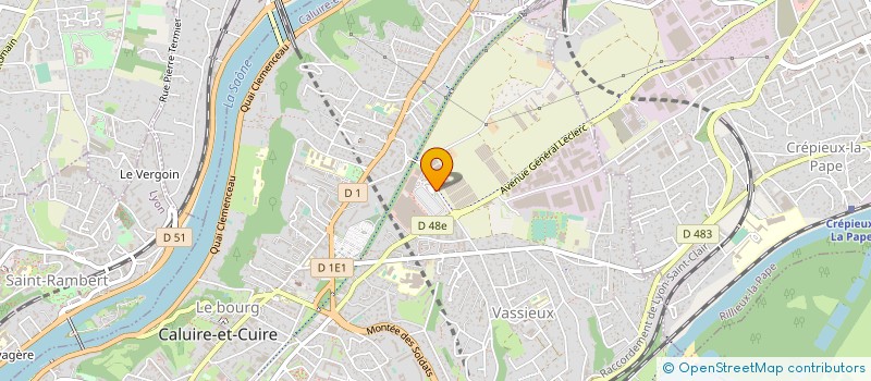 localisation de l'entreprise LE DOME à CALUIRE-ET-CUIRE