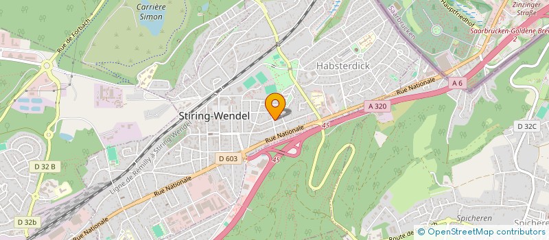 localisation de l'entreprise LE DOME  STIRING-WENDEL