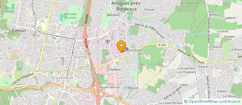 localisation de l'entreprise LE DOME  ARTIGUES-PRES-BORDEAUX