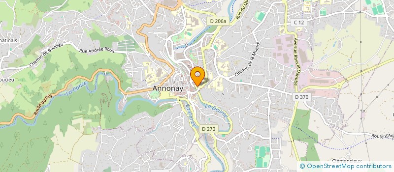 localisation de l'entreprise LE DOME à ANNONAY
