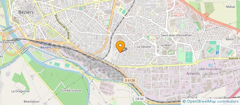 localisation de l'entreprise LE DOME à BEZIERS