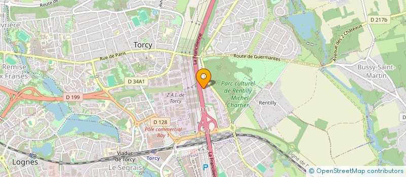 localisation de l'entreprise LE DOME DE RENTILLY  BUSSY-SAINT-MARTIN