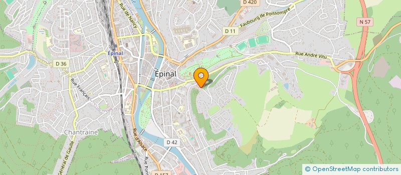 localisation de l'entreprise LE DOME DES ROCHES  EPINAL