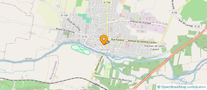 localisation de l'entreprise LE DOMINO à JARNAC