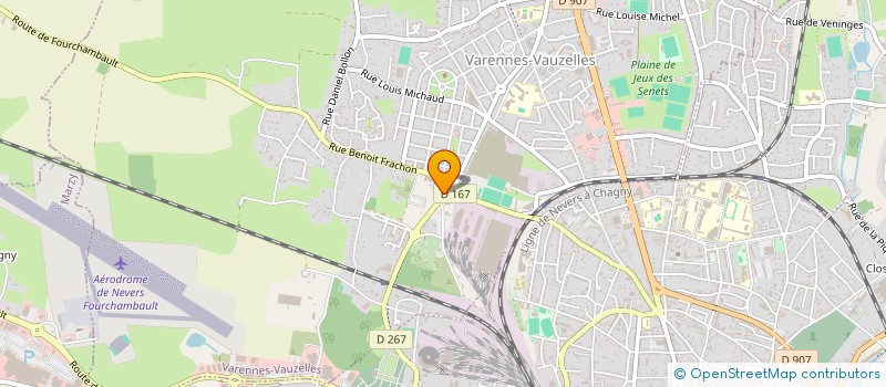 localisation de l'entreprise LE DONATELLO  VARENNES-VAUZELLES