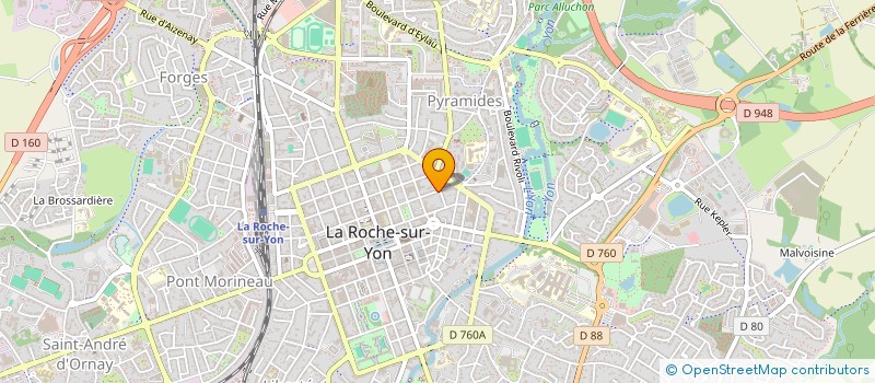 localisation de l'entreprise LE DONEGAL à LA ROCHE-SUR-YON