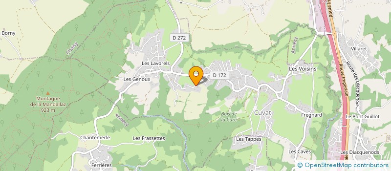 localisation de l'entreprise LE DONGE CONSTRUCTIONS à CUVAT