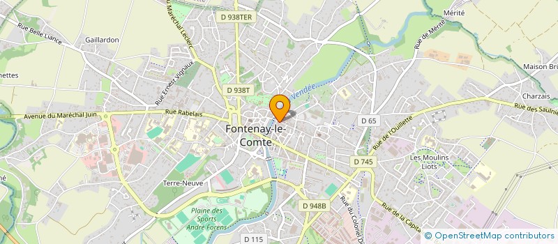 localisation de l'entreprise LE DONJON à FONTENAY-LE-COMTE