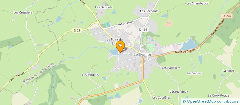 localisation de l'entreprise LE DONJON MOTOCULTURE à LE DONJON