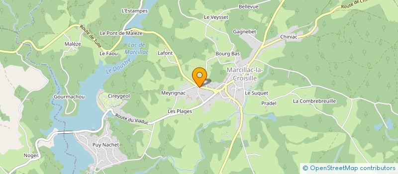 localisation de l'entreprise LE DORDOGNE à MARCILLAC-LA-CROISILLE