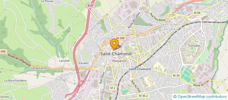 localisation de l'entreprise LE DORIAN  SAINT-CHAMOND