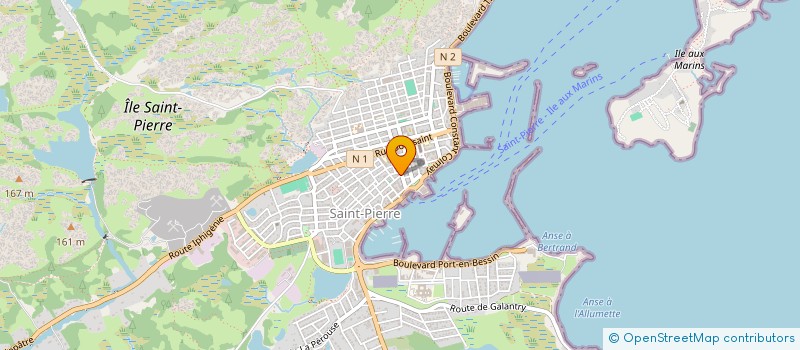 localisation de l'entreprise LE DORIS à SAINT-PIERRE
