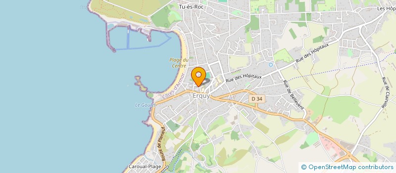 localisation de l'entreprise LE DORIS à ERQUY