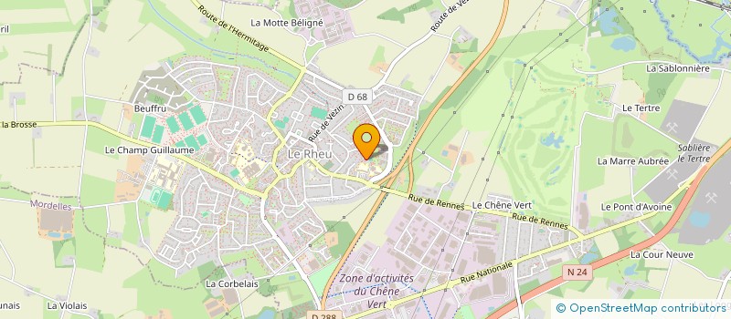 localisation de l'entreprise LE DORTZ INFORMATIQUE  LE RHEU