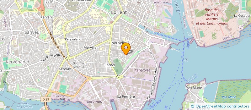 localisation de l'entreprise LE DORYPHORE  LORIENT