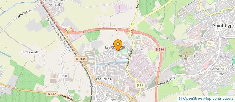 localisation de l'entreprise LE DOS DE LA LICORNE  ELNE