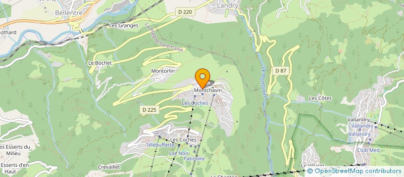 localisation de l'entreprise LE DOS ROND  LA PLAGNE TARENTAISE