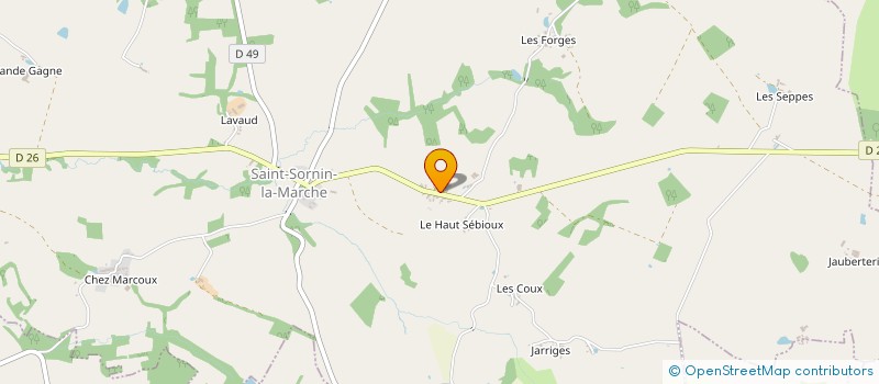 localisation de l'entreprise LE DOUBLE A à SAINT-SORNIN-LA-MARCHE