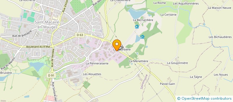 localisation de l'entreprise LE DOUBLE A  SEVREMOINE