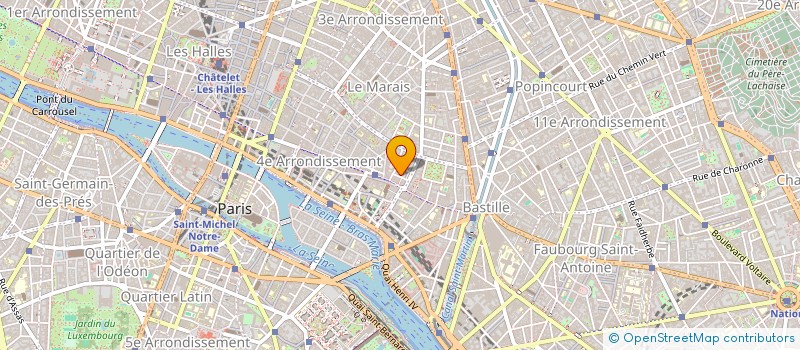 localisation de l'entreprise LE DOUBLE FONDS  PARIS