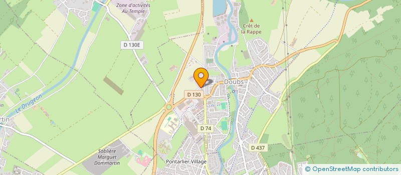 localisation de l'entreprise LE DOUBS CHALET  DOUBS