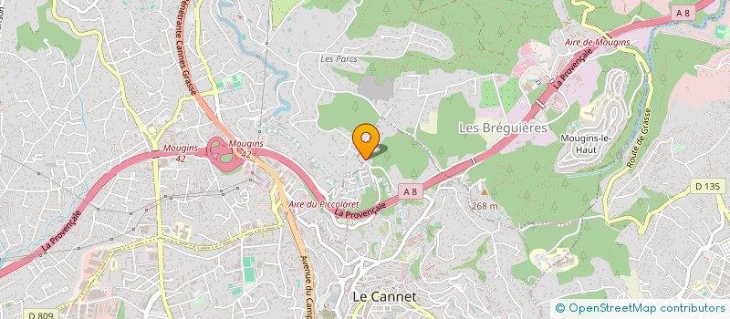 localisation de l'entreprise LE DOUCAT à LE CANNET