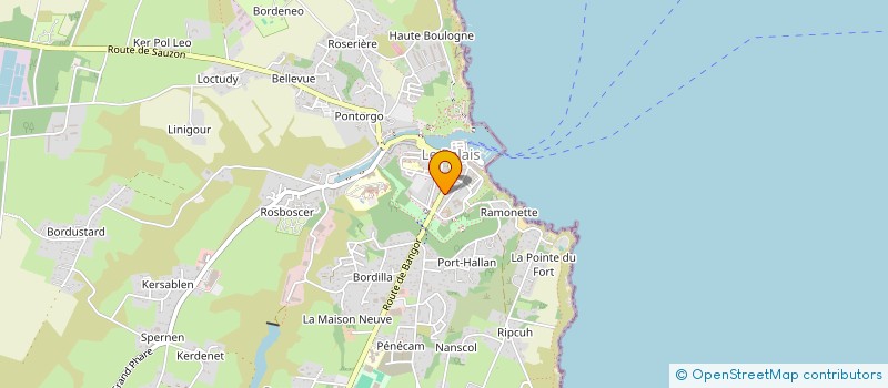 localisation de l'entreprise LE DOUET  LE PALAIS