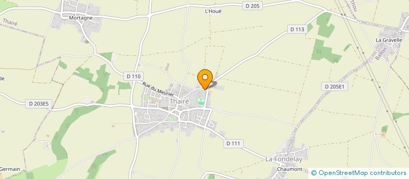 localisation de l'entreprise LE DOUHET JET CLUB  THAIRE