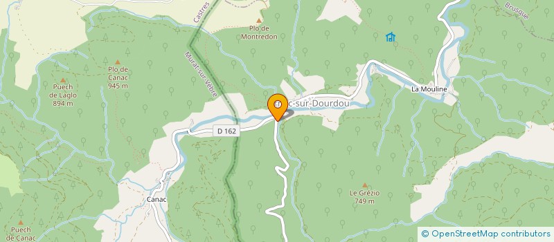 localisation de l'entreprise LE DOURDOU  ARNAC-SUR-DOURDOU