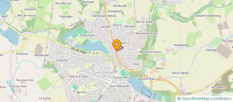 localisation de l'entreprise LE DOURIC  SAINT-RENAN