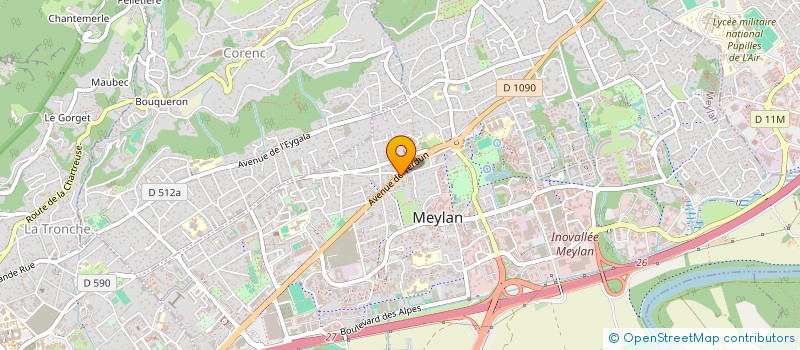 localisation de l'entreprise LE DOURLE  MEYLAN