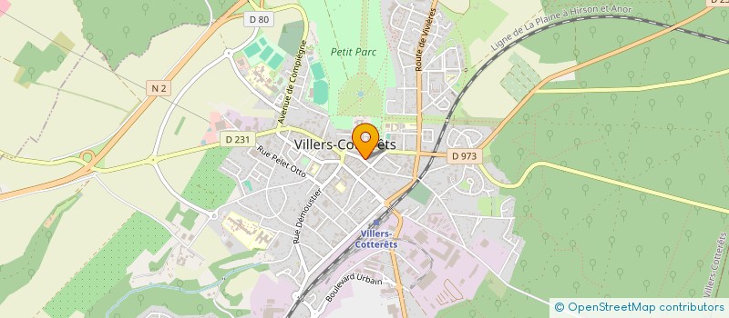 localisation de l'entreprise LE DOURO à VILLERS-COTTERETS