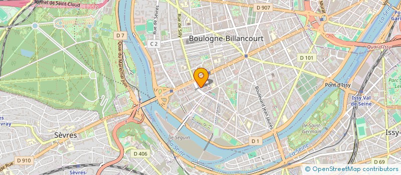 localisation de l'entreprise LE DOUX NID DES ANGES à BOULOGNE-BILLANCOURT