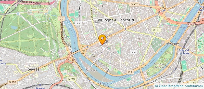 localisation de l'entreprise LE DOUX NID DES ANGES HUMA à BOULOGNE-BILLANCOURT
