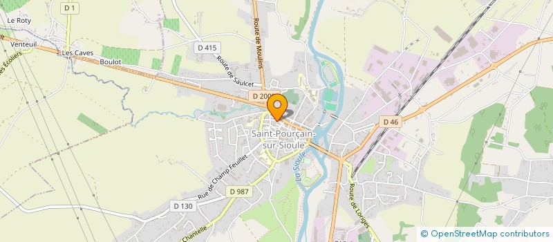 localisation de l'entreprise LE DOUZIL à SAINT-POURCAIN-SUR-SIOULE