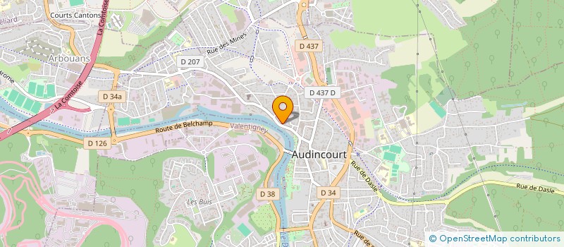 localisation de l'entreprise LE DRAGON à AUDINCOURT