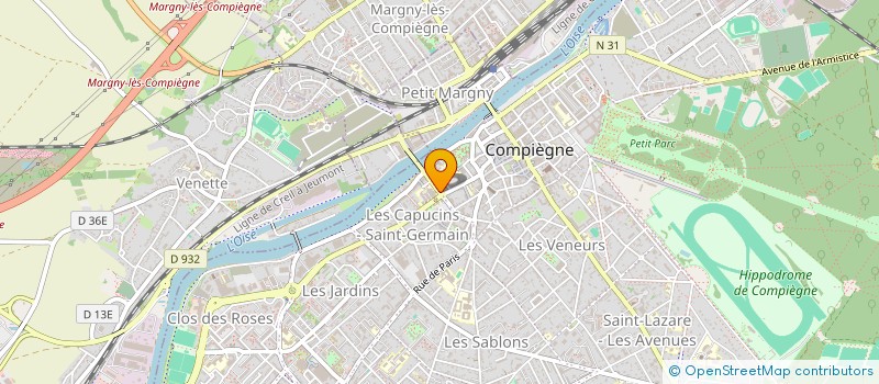 localisation de l'entreprise LE DRAGON  COMPIEGNE