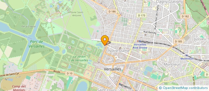 localisation de l'entreprise LE DRAGON à VERSAILLES