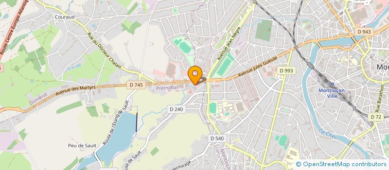 localisation de l'entreprise LE DRAGON DU BONHEUR à PREMILHAT