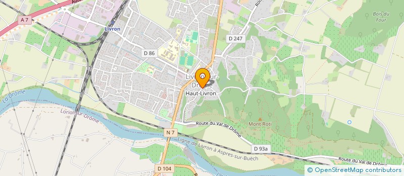 localisation de l'entreprise LE DRAGON PRISMAL  LIVRON-SUR-DROME