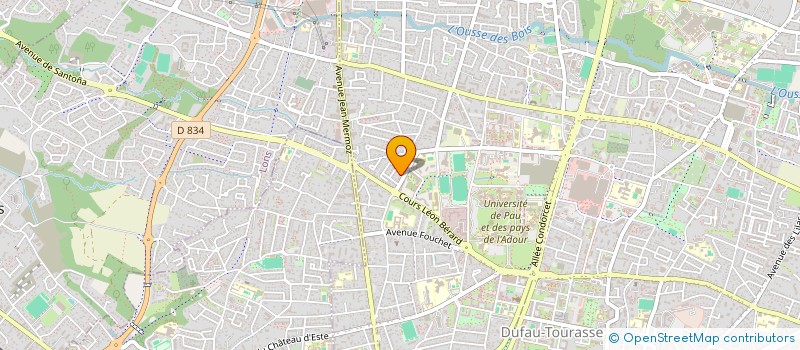 localisation de l'entreprise LE DRAMONT à PAU