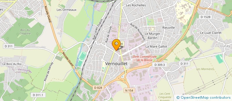 localisation de l'entreprise LE DREAM à VERNOUILLET