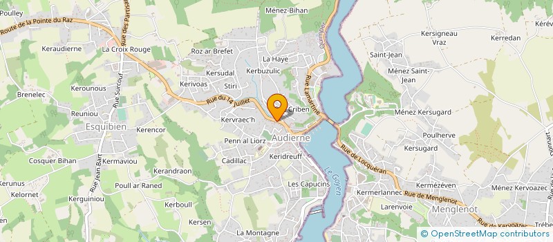 localisation de l'entreprise LE DREAU MACONNERIE  AUDIERNE