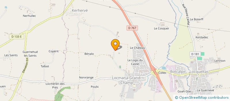 localisation de l'entreprise LE DREAU ROBIC à LOCMARIA-GRANDCHAMP