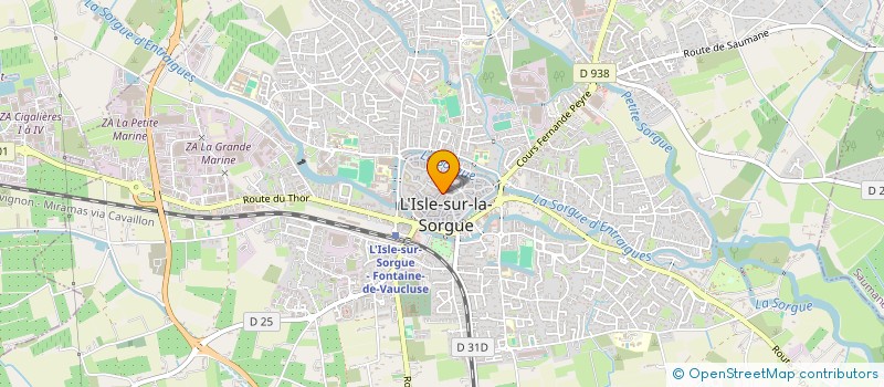 localisation de l'entreprise LE DRESSING  L'ISLE-SUR-LA-SORGUE