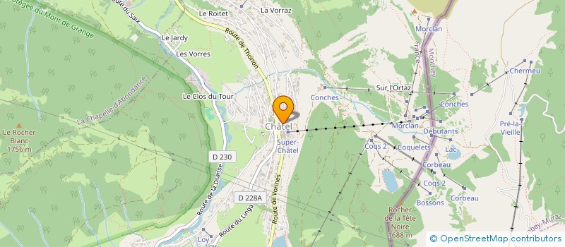 localisation de l'entreprise LE DREUILLON à CHATEL