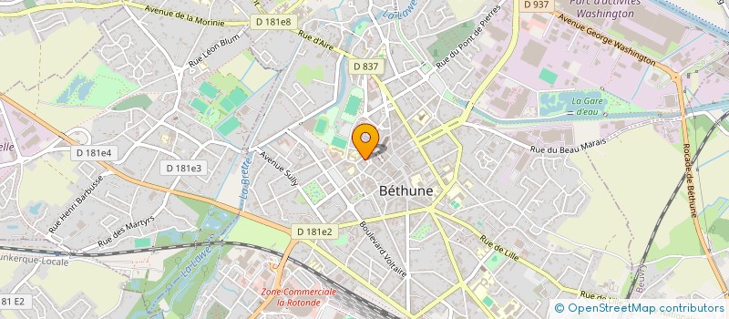 localisation de l'entreprise LE DROIT DE PIERRE à BETHUNE