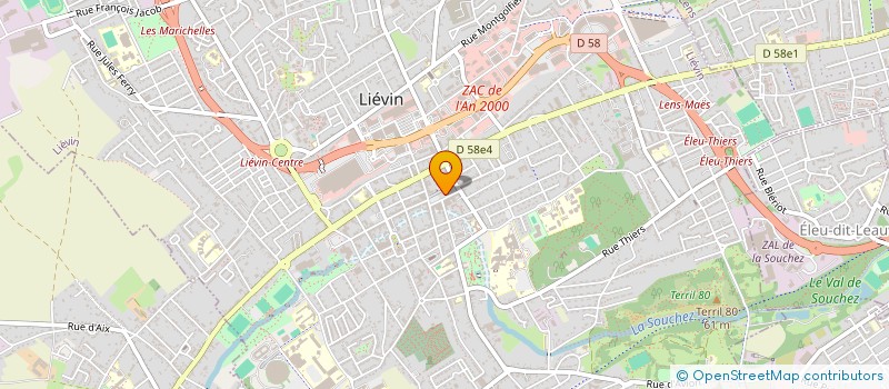localisation de l'entreprise LE DROIT MINIER à LIEVIN