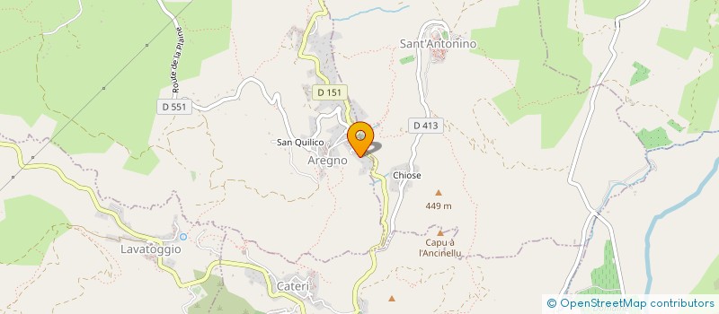 localisation de l'entreprise LE DROP à SANTA REPARATA DI BALAGNA