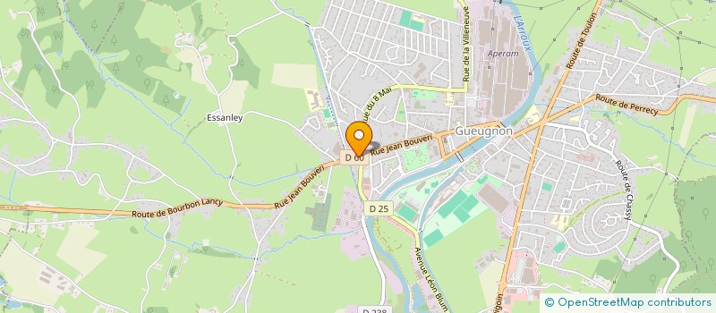 localisation de l'entreprise LE DROP CAFE  GUEUGNON